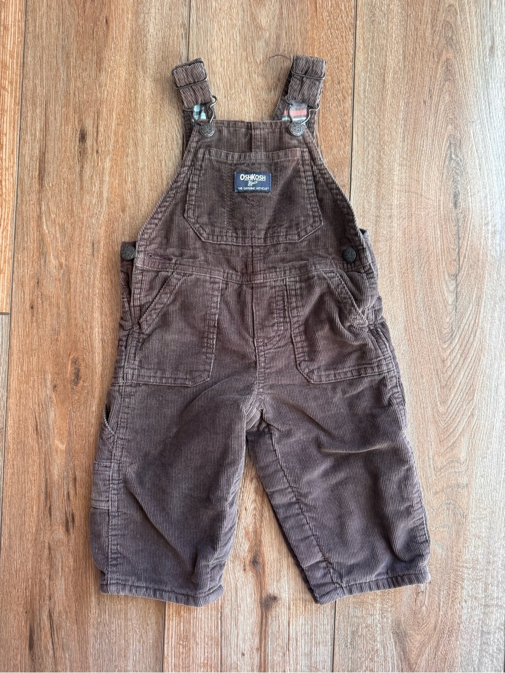 OshKosh Brown Corduroy Baby Overalls